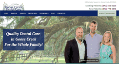Desktop Screenshot of goosecreekdental.com